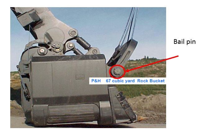 Duroxite 400 bail pin in P&H 4100